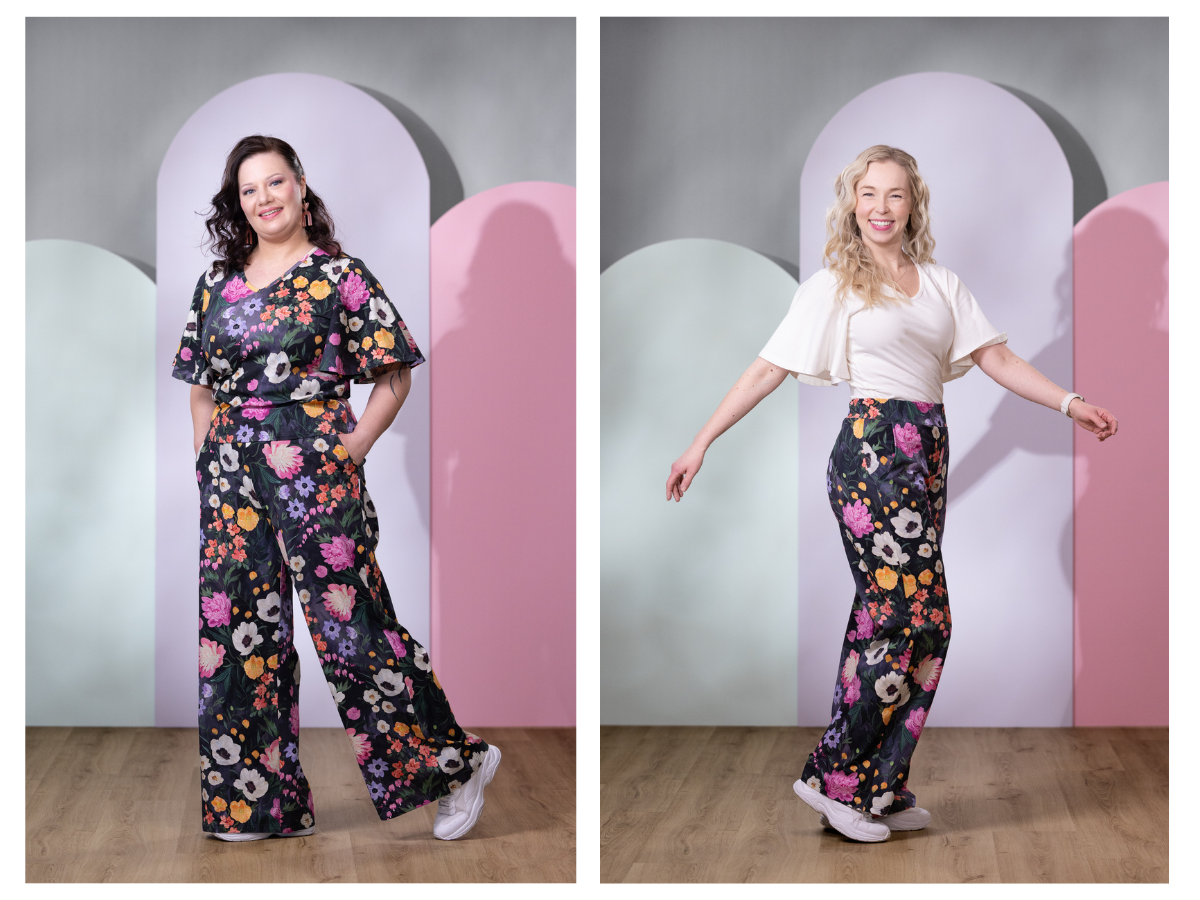 Väljät trikoo SWINGhousut eri vartalotyypeille