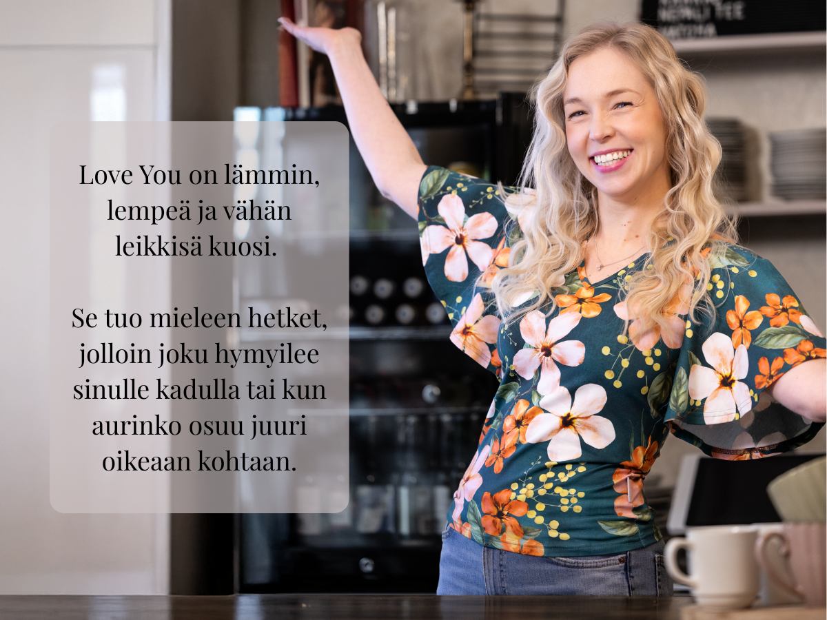 Love you on raikas ja leikkisä kukkakuosi.