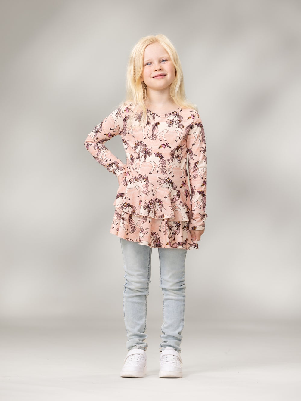 FIFTARItunika (Yksisarviset roosa trikoo)