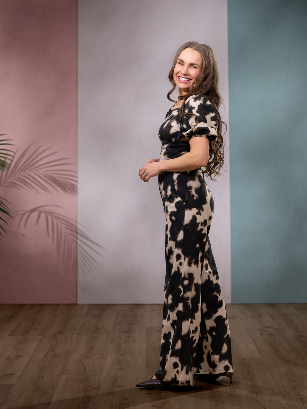 SWINGhousut pitk&auml; (Kaiku ruskea / hiekka trikoo)