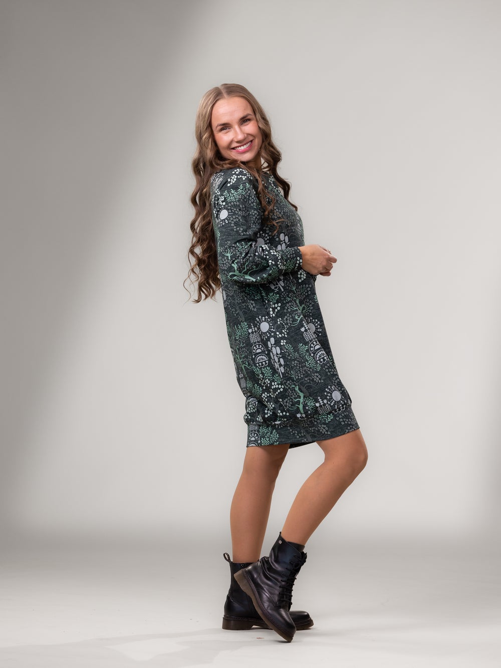 HAAVEILUmekko raglanhiha (El&auml;m&auml;npuu viile&auml; vihre&auml; joustocollege)