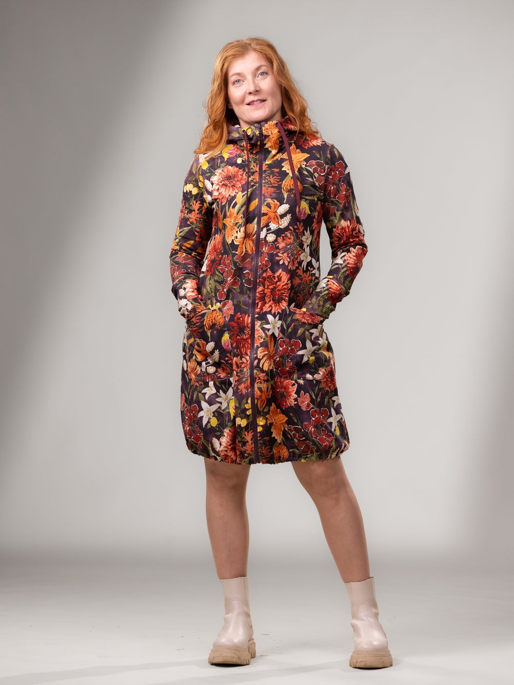 JEMMAtakki (Tiikerinlilja l&auml;mmin oranssi / purppura joustocollege)