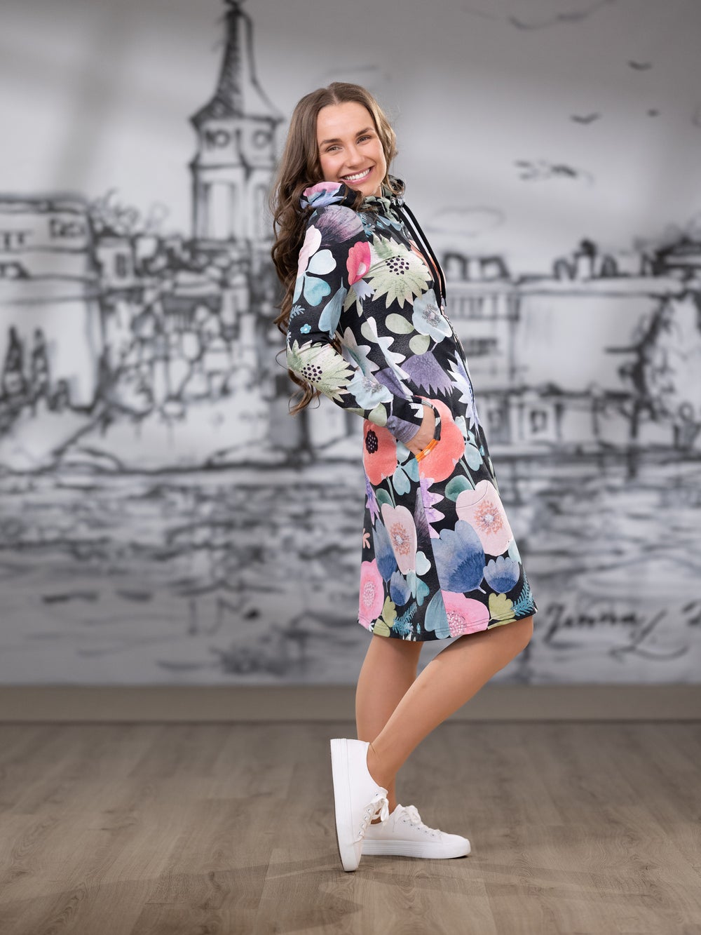 KOTImekko (Halaus hiilenmusta / pastelli joustocollege)