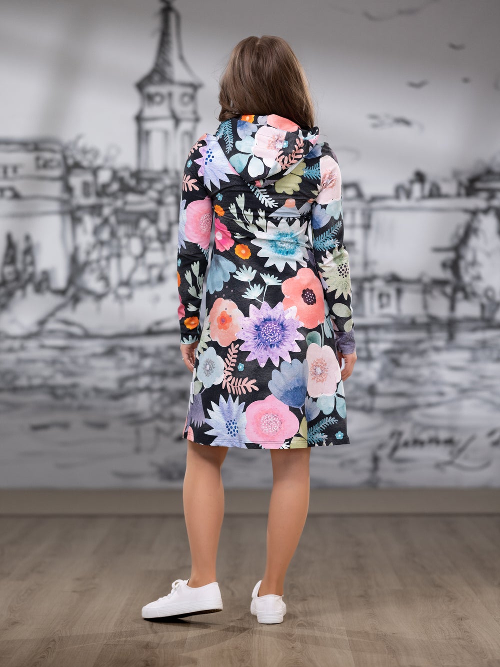 KOTImekko (Halaus hiilenmusta / pastelli joustocollege)