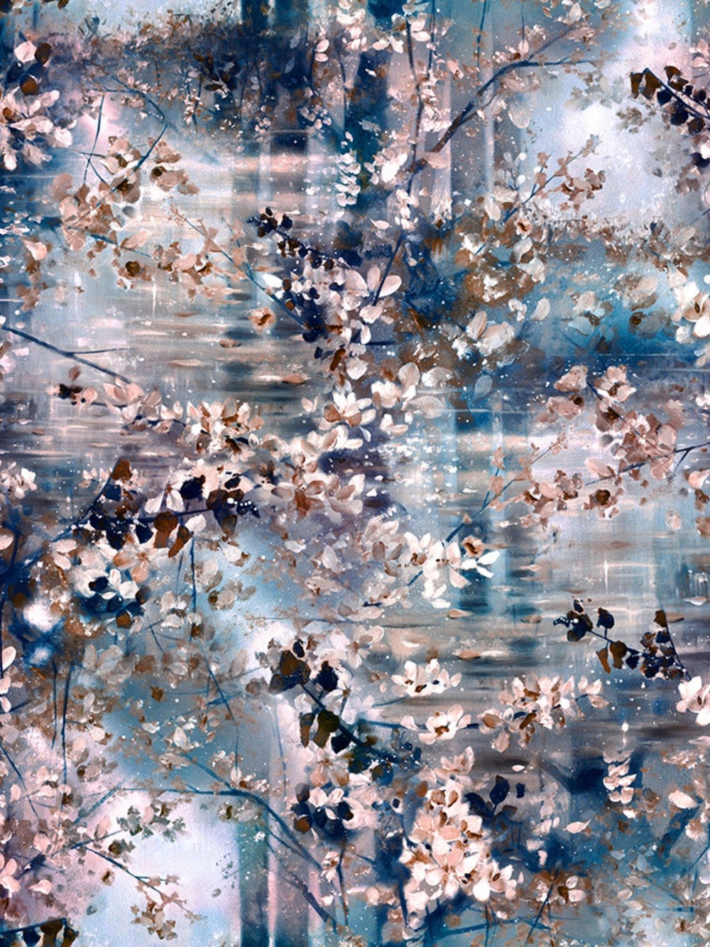 RIIMItunika (Kirsikkapuu sininen trikoo)