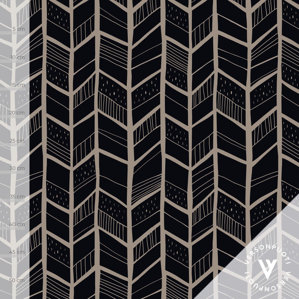 Kortteli (musta / hiekka) digitrikoo palakangas