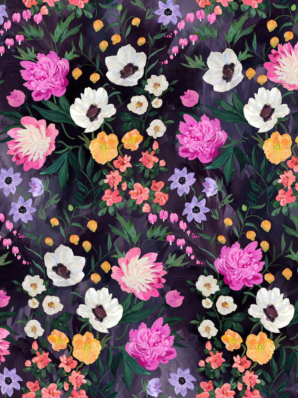 LYDIAmekko (Kuningatarkukka muste / fuksia trikoo)