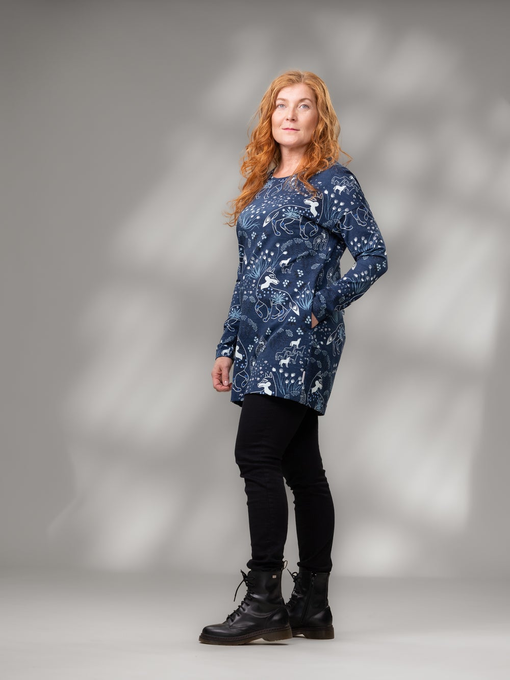 LAATIKKOtunika (Suon valtiatar sininen trikoo)