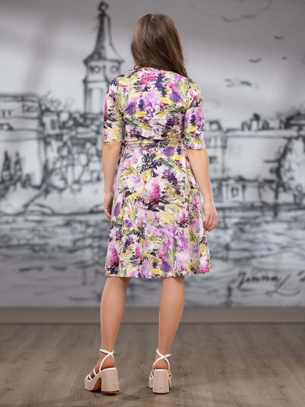 LYDIAmekko (Syreeni vihre&auml; / purppura trikoo)