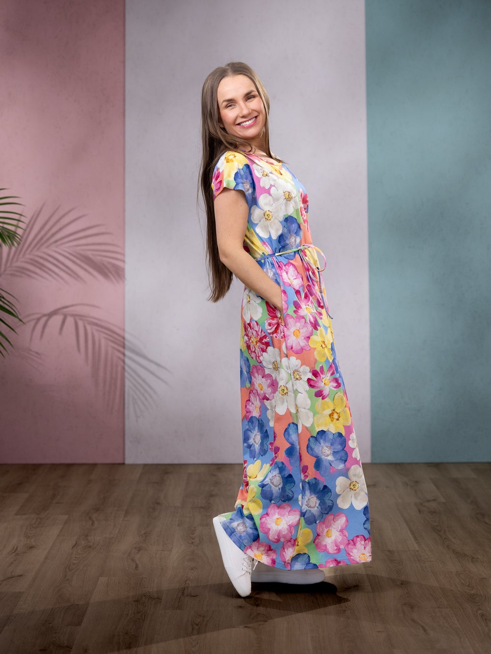 MAXImekko (Villiruusu pastelli trikoo)