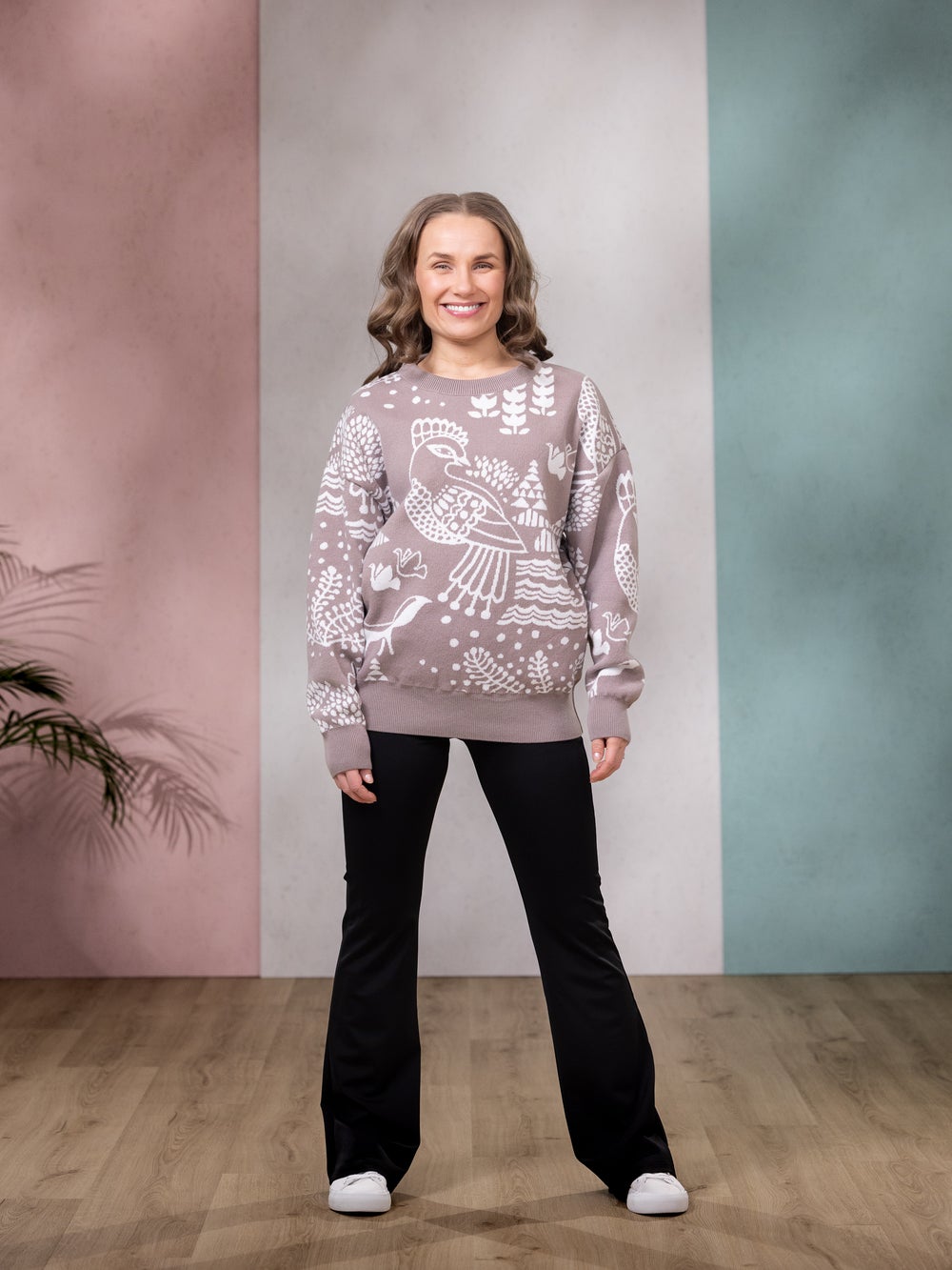 SIELULINTUneule (taupe / valkoinen puuvilla)