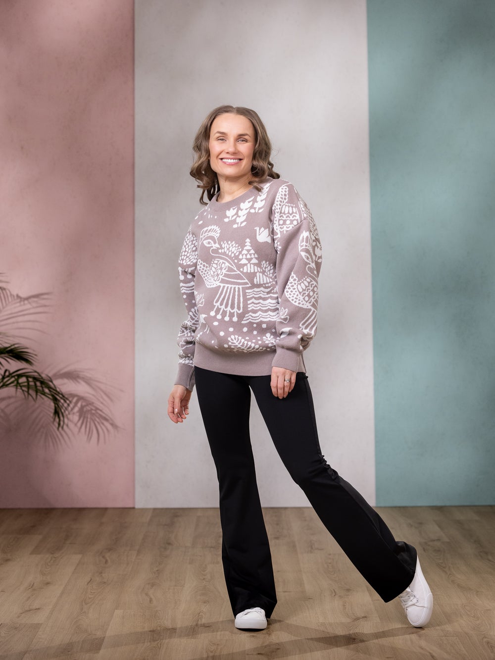 SIELULINTUneule (taupe / valkoinen puuvilla)