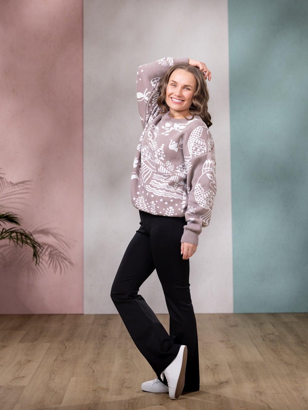 SIELULINTUneule (taupe / valkoinen puuvilla)