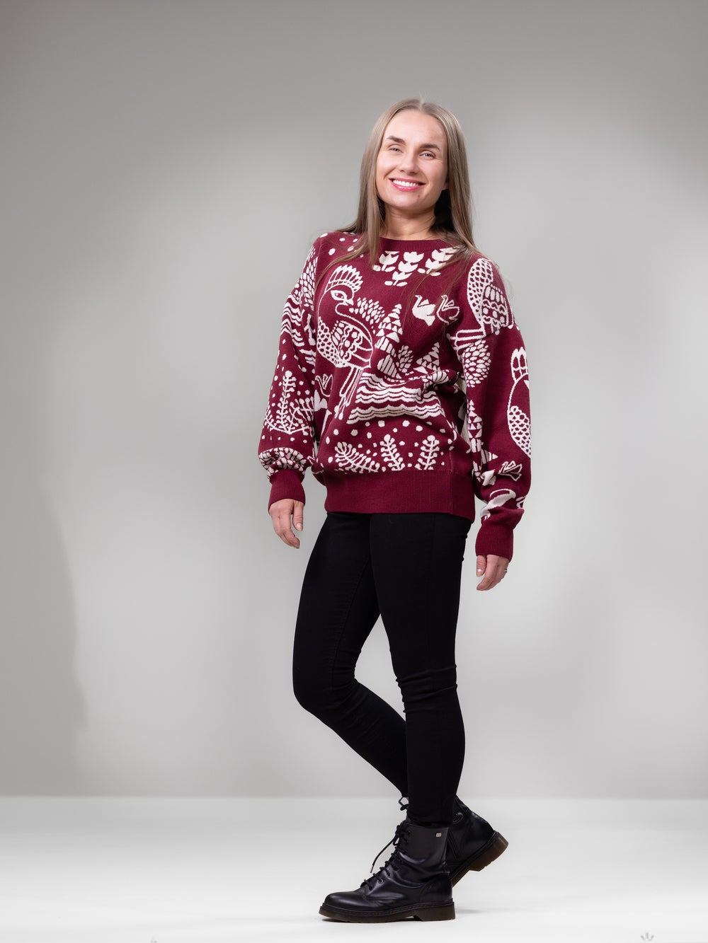 SIELULINTUneule (viininpunainen / luonnonvalkoinen puuvilla)