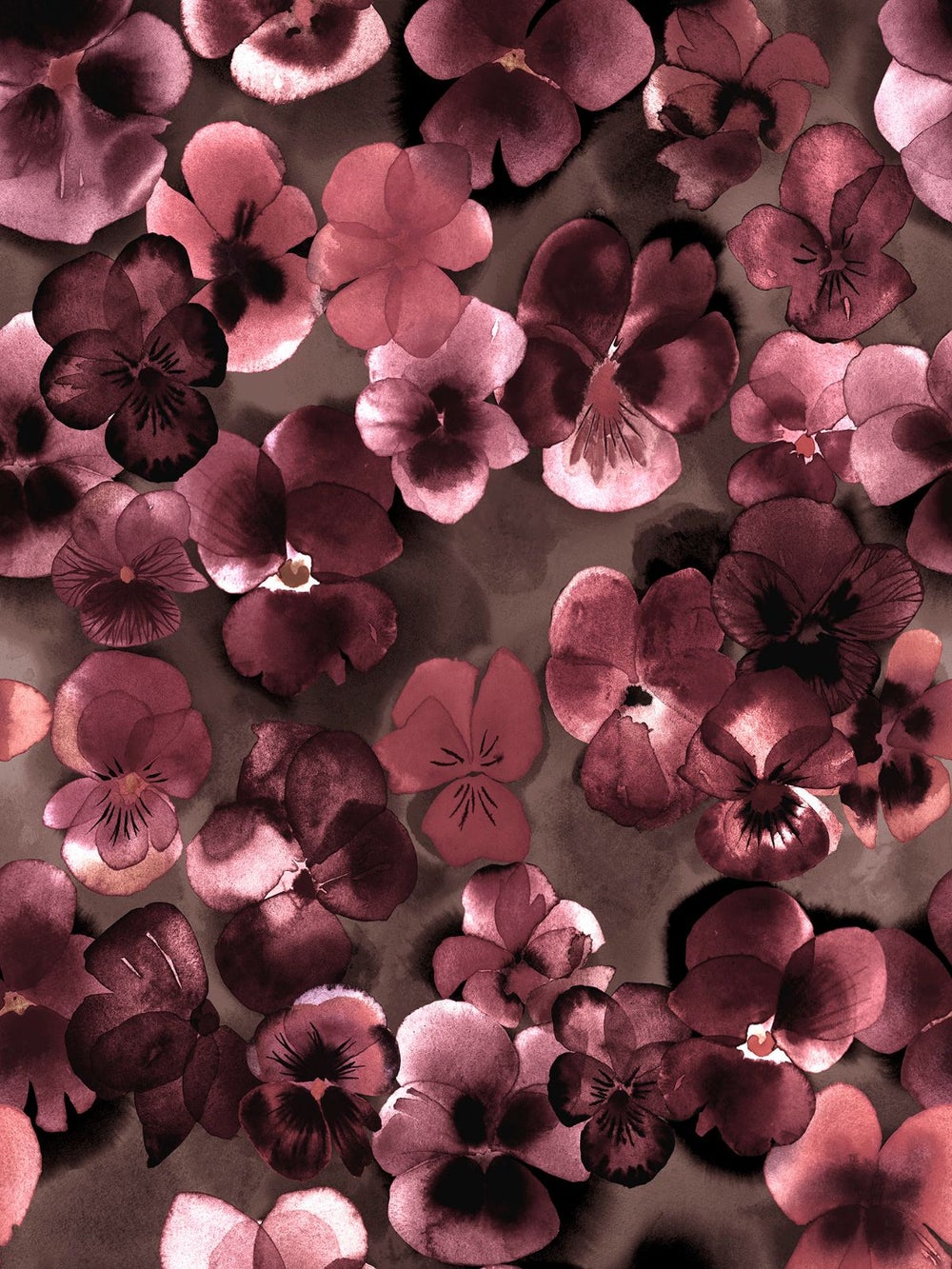 VERSOmekko 3/4 hiha (Orvokki ruskea / viini trikoo)