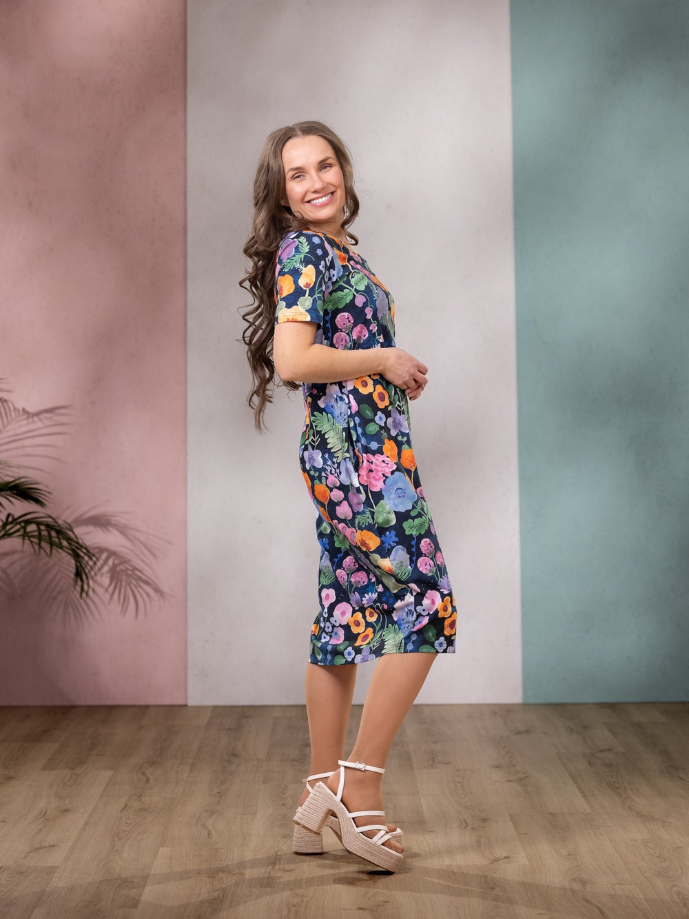 RUNOmekko lyhythiha (P&auml;iv&auml;kirja sininen trikoo)