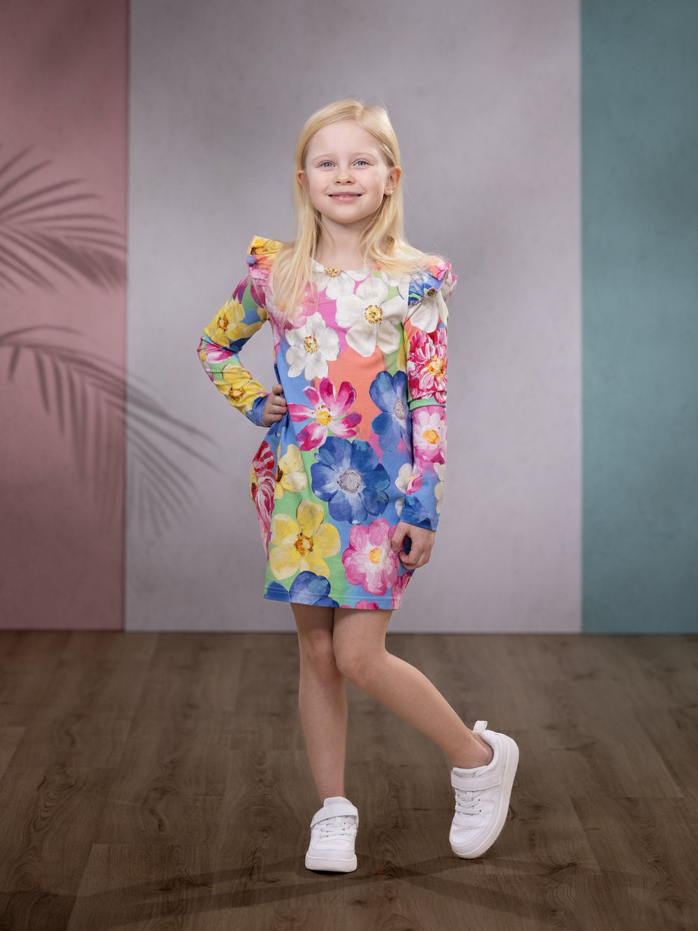 RUNOtunika (Villiruusu pastelli trikoo)