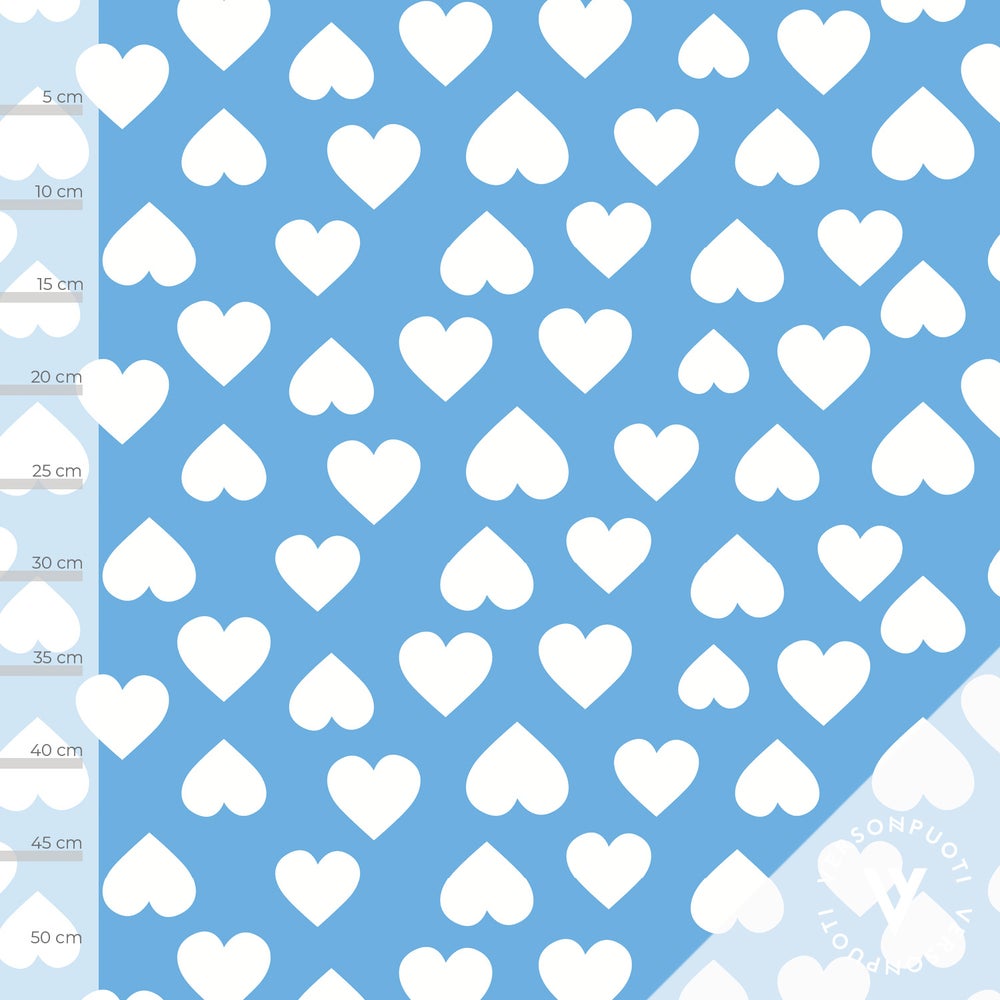 Rakkautta on (sininen) digitrikoo palakangas