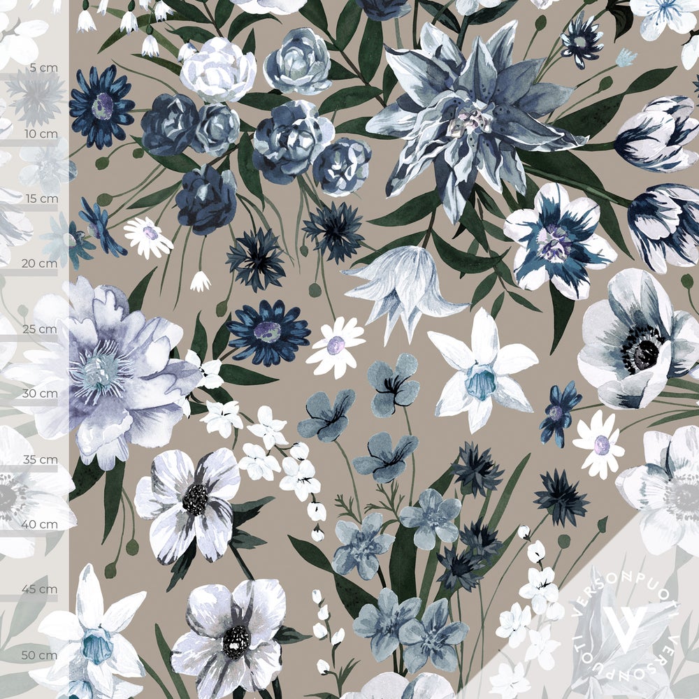 Ritarinkannus (vaaleansininen / greige) joustocollege