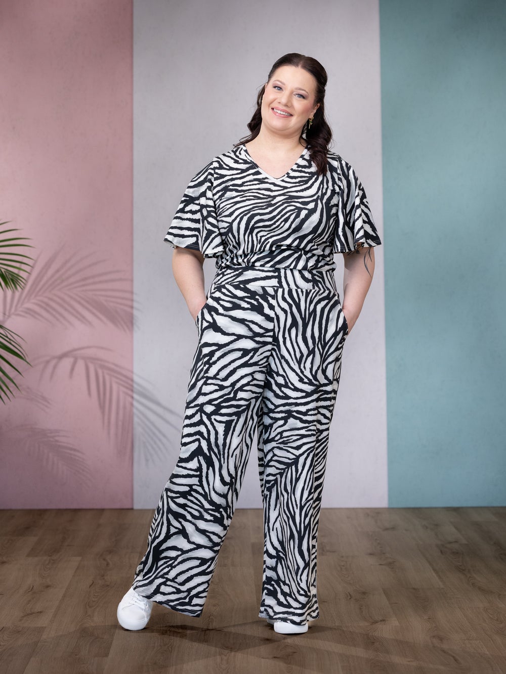 SWINGhousut pitk&auml; (Wild harmaa trikoo)