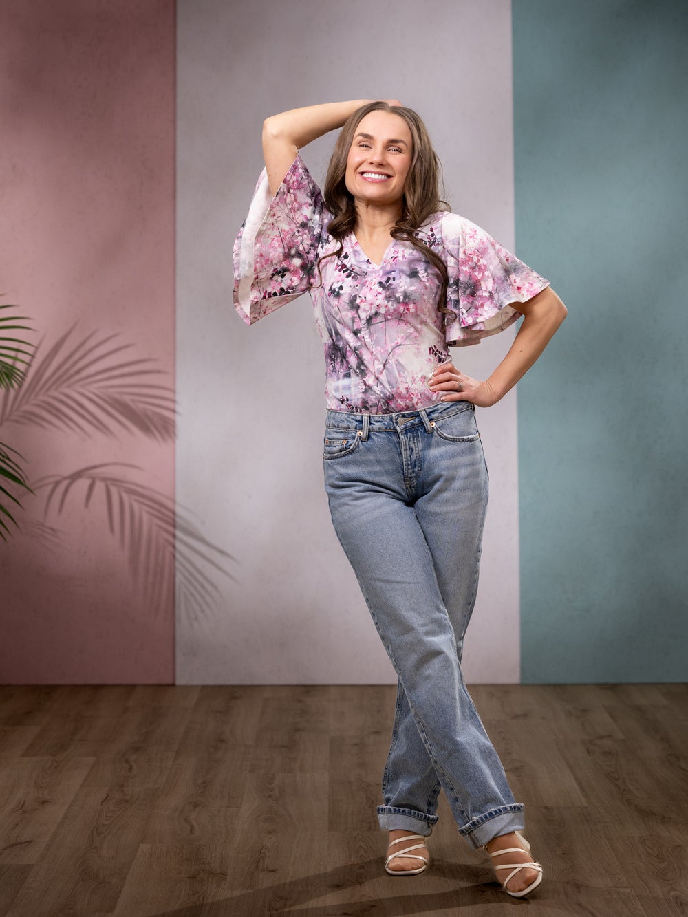 SANDRApaita (Kirsikkapuu vaaleanpunainen trikoo)