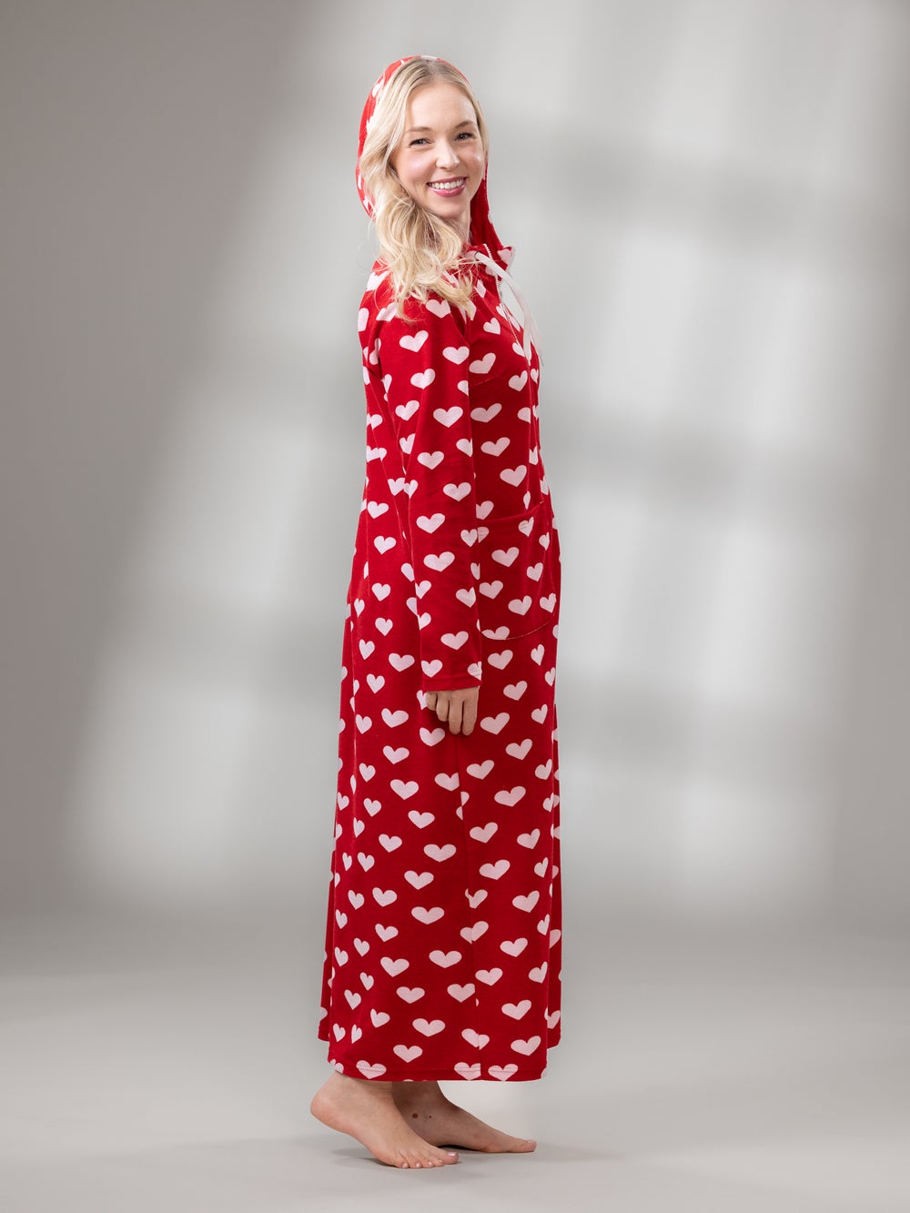 SAUNAtakki pitk&auml; (Syd&auml;mellinen punainen joustofrotee)