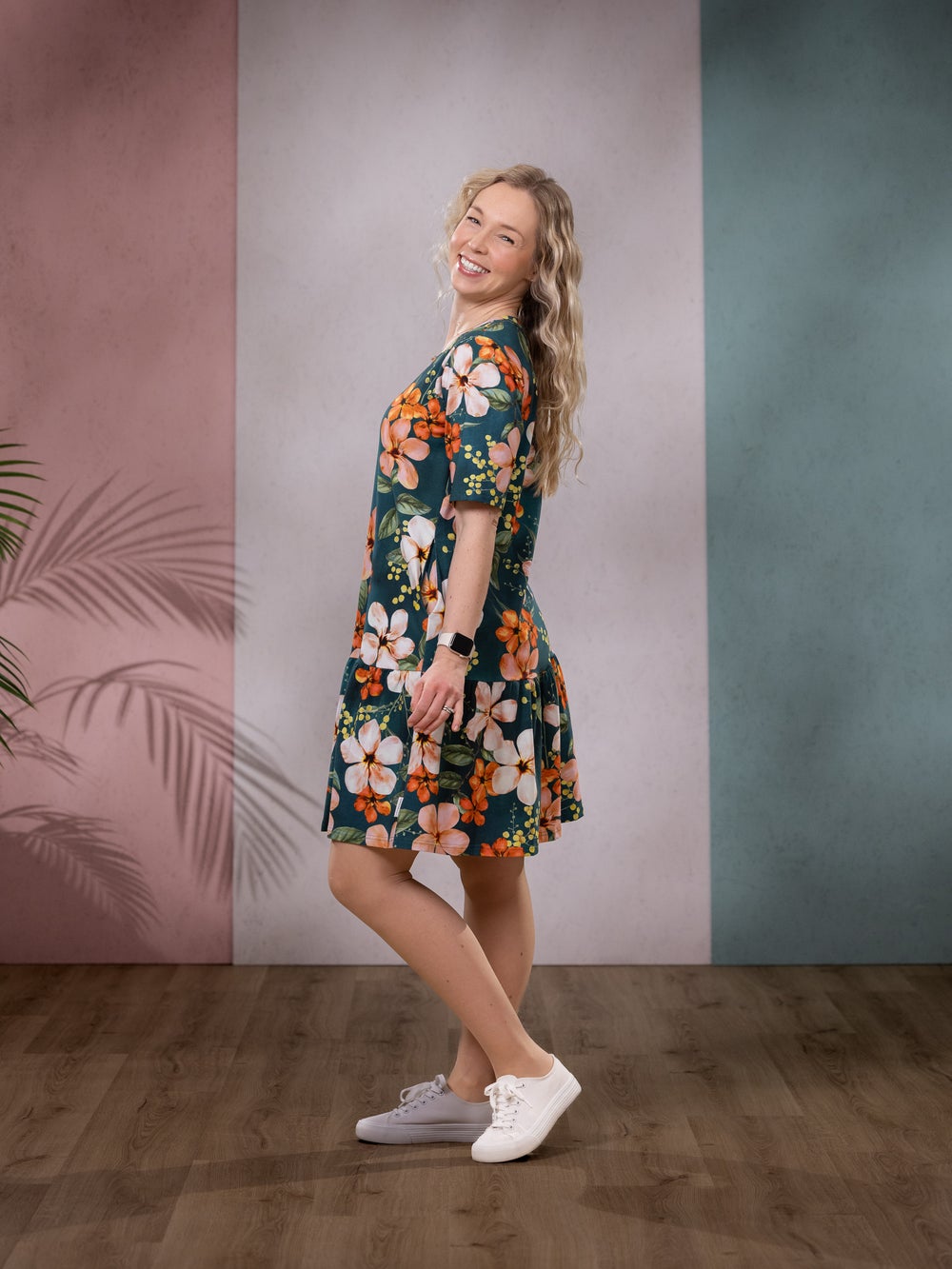 SELMAmekko lyhythiha (Love you oranssi / petrooli trikoo)