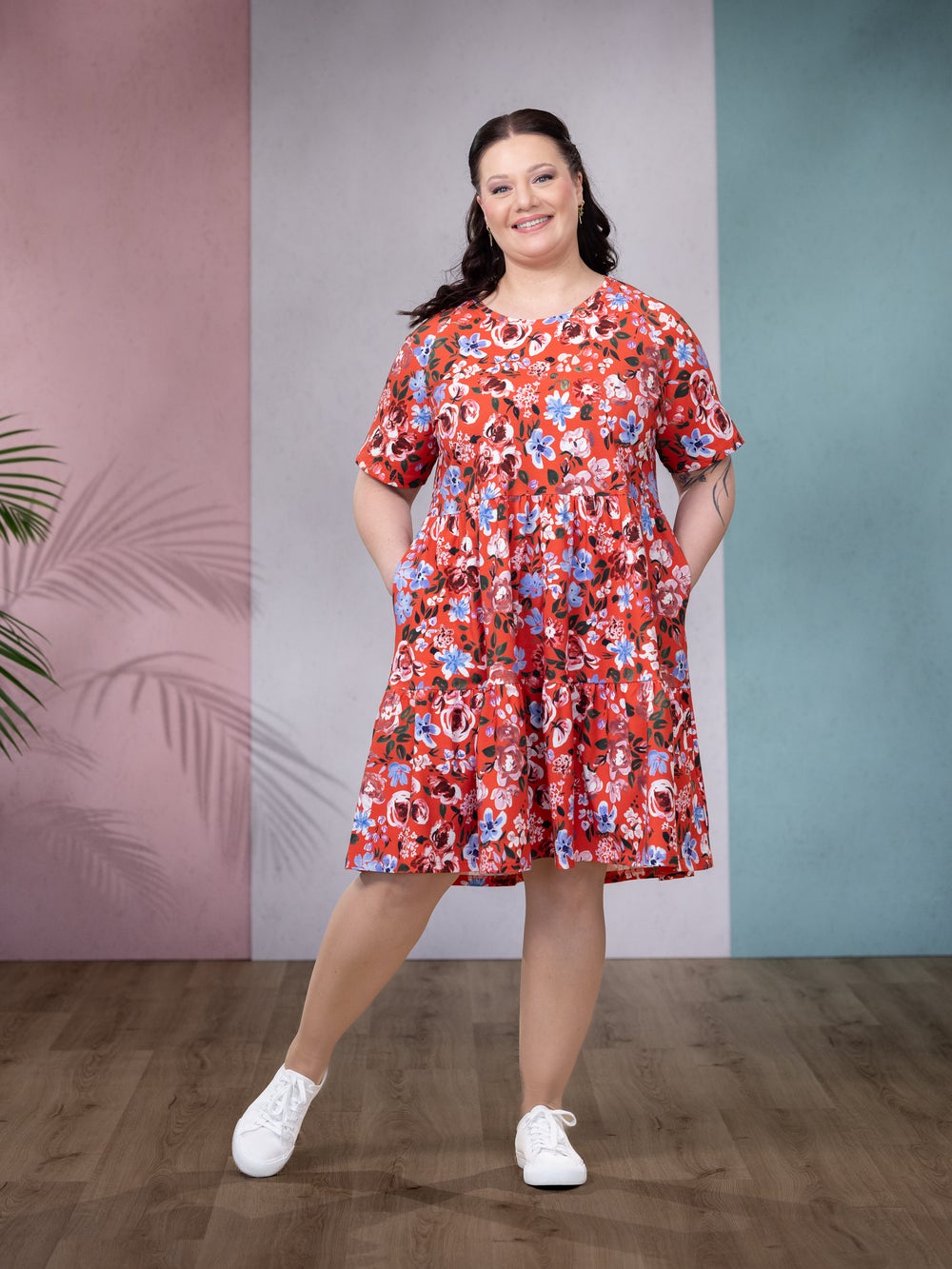 STELLAmekko lyhythiha (Rakkaudella punainen / sininen / valkoinen trikoo)