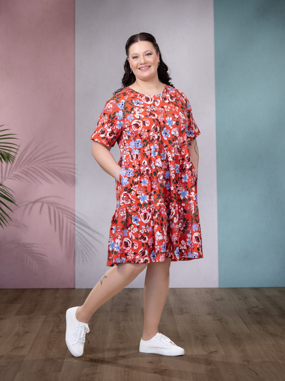 STELLAmekko lyhythiha (Rakkaudella punainen / sininen / valkoinen trikoo)