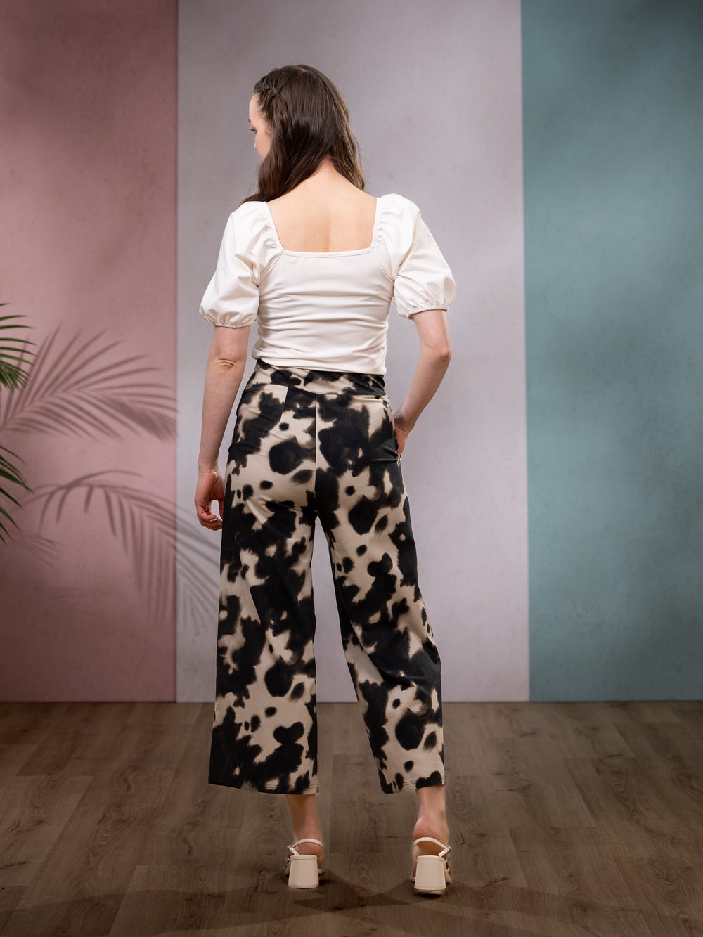 SWINGhousut (Kaiku ruskea / hiekka trikoo)