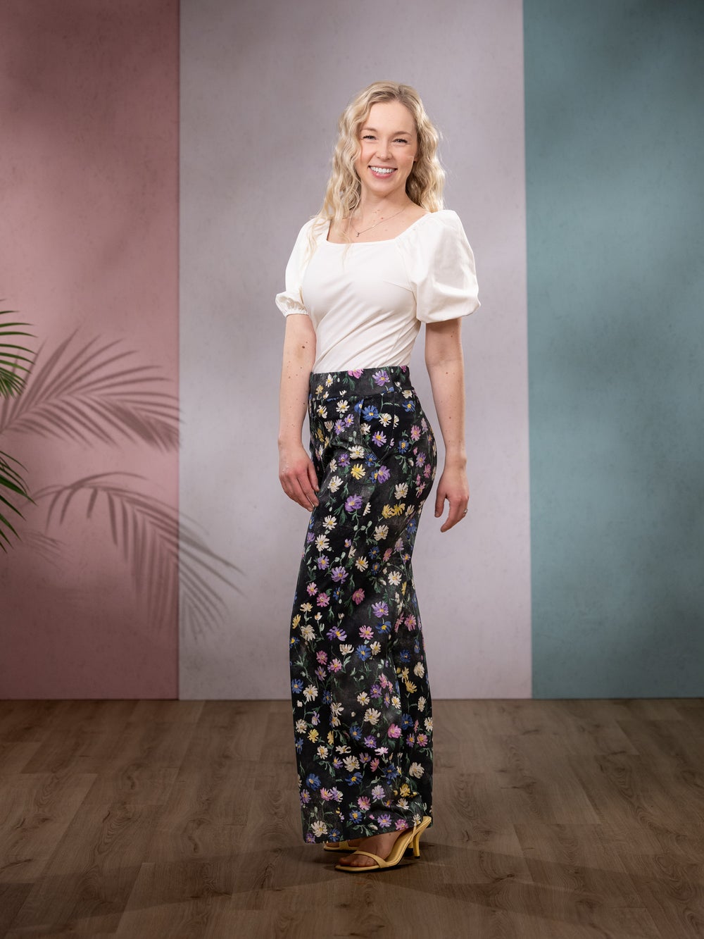 SWINGhousut pitk&auml; (Kahvilassa musta / pastelli trikoo)