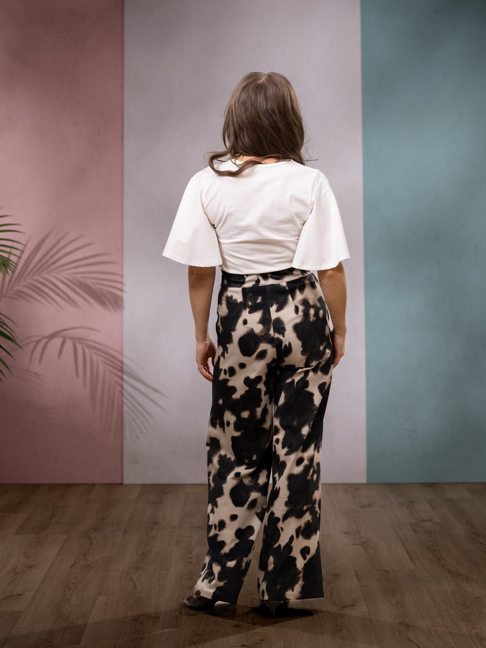 SWINGhousut pitk&auml; (Kaiku ruskea / hiekka trikoo)