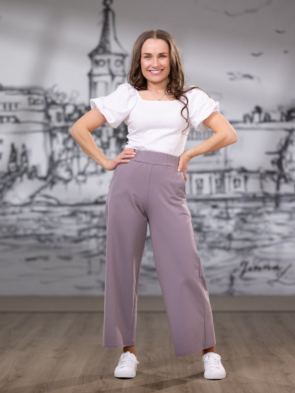 SWINGhousut (taupe joustocollege)