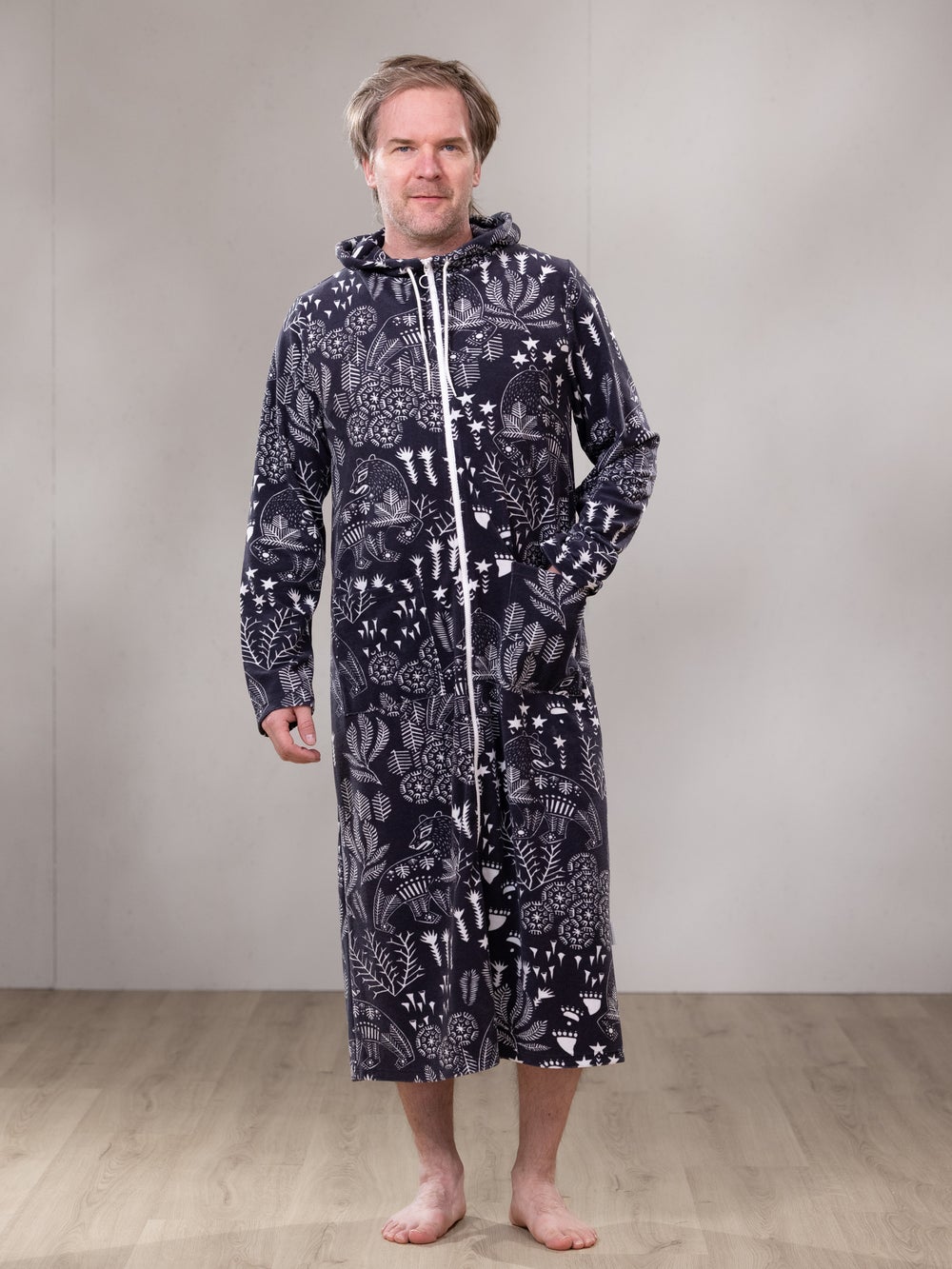 SAUNAtakki miesten (Korven kuningas grafiitti joustofrotee)