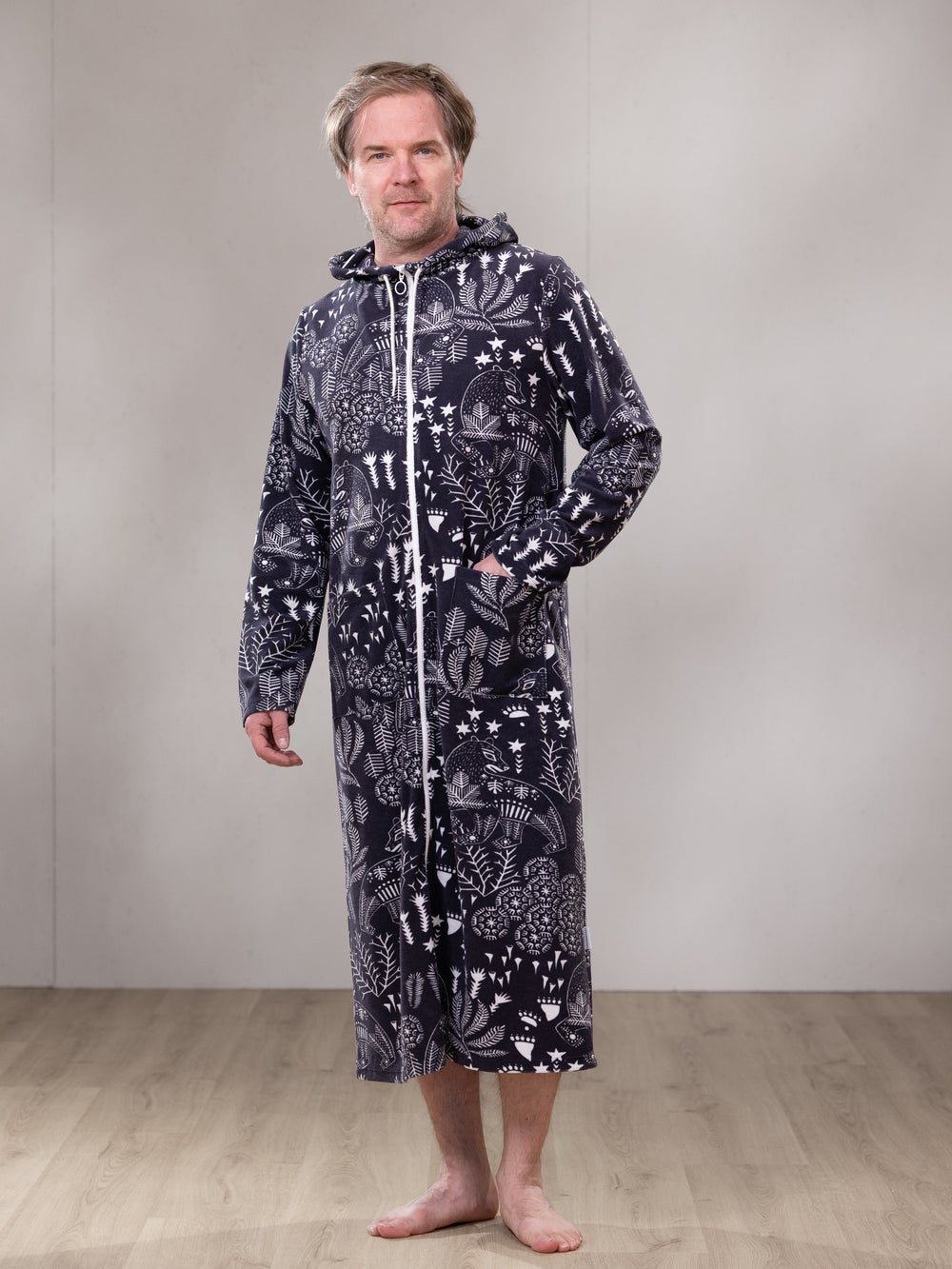 SAUNAtakki miesten (Korven kuningas grafiitti joustofrotee)