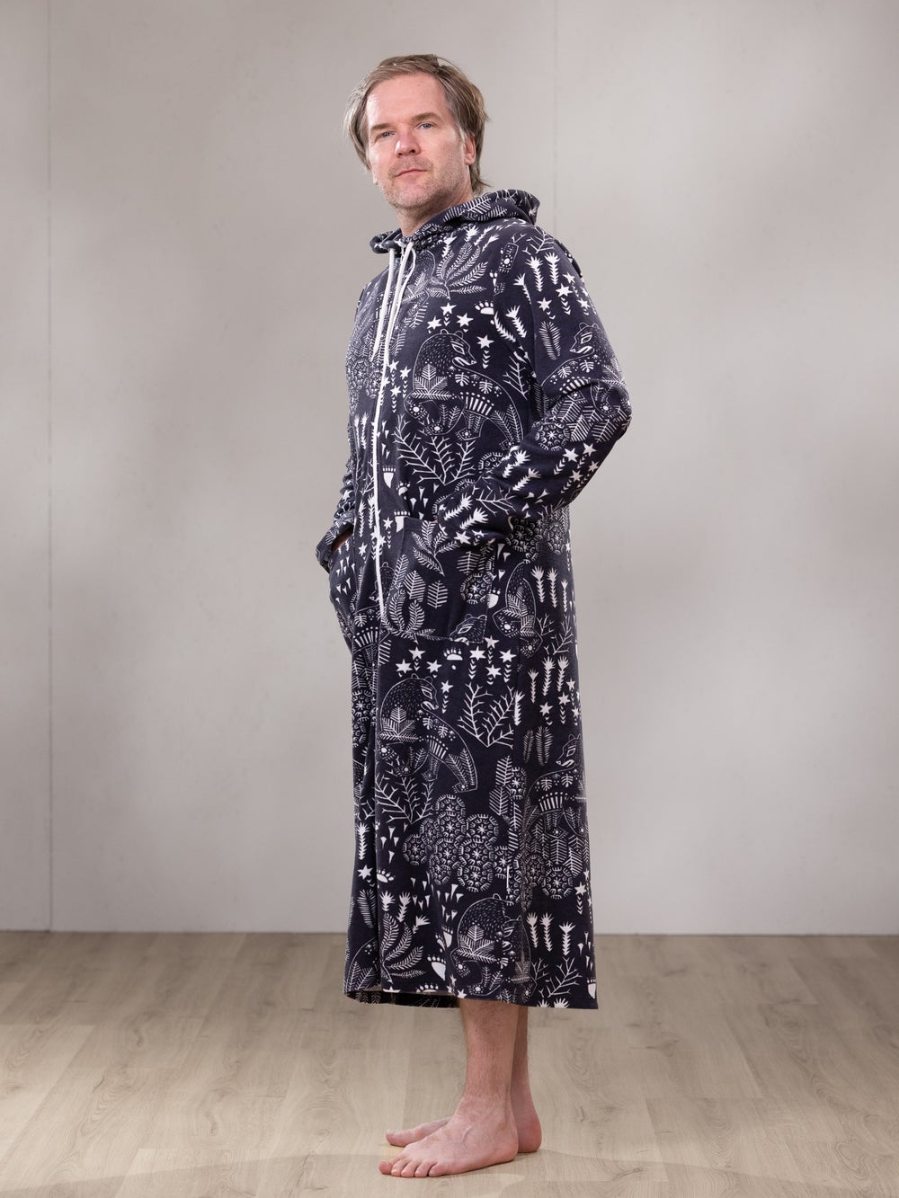 SAUNAtakki miesten (Korven kuningas grafiitti joustofrotee)