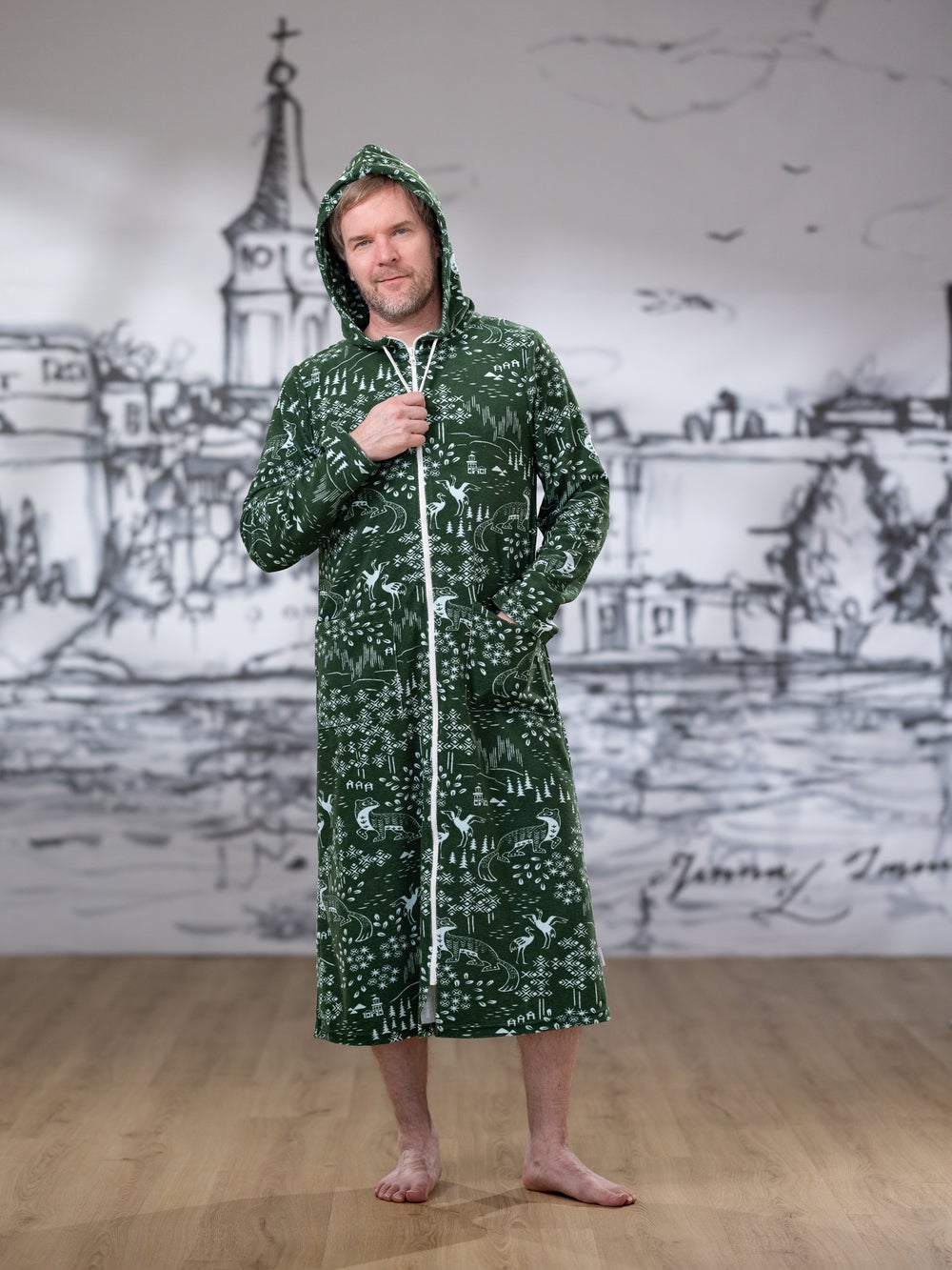 SAUNAtakki miesten (Pohjoisen kutsu m&auml;nty joustofrotee)