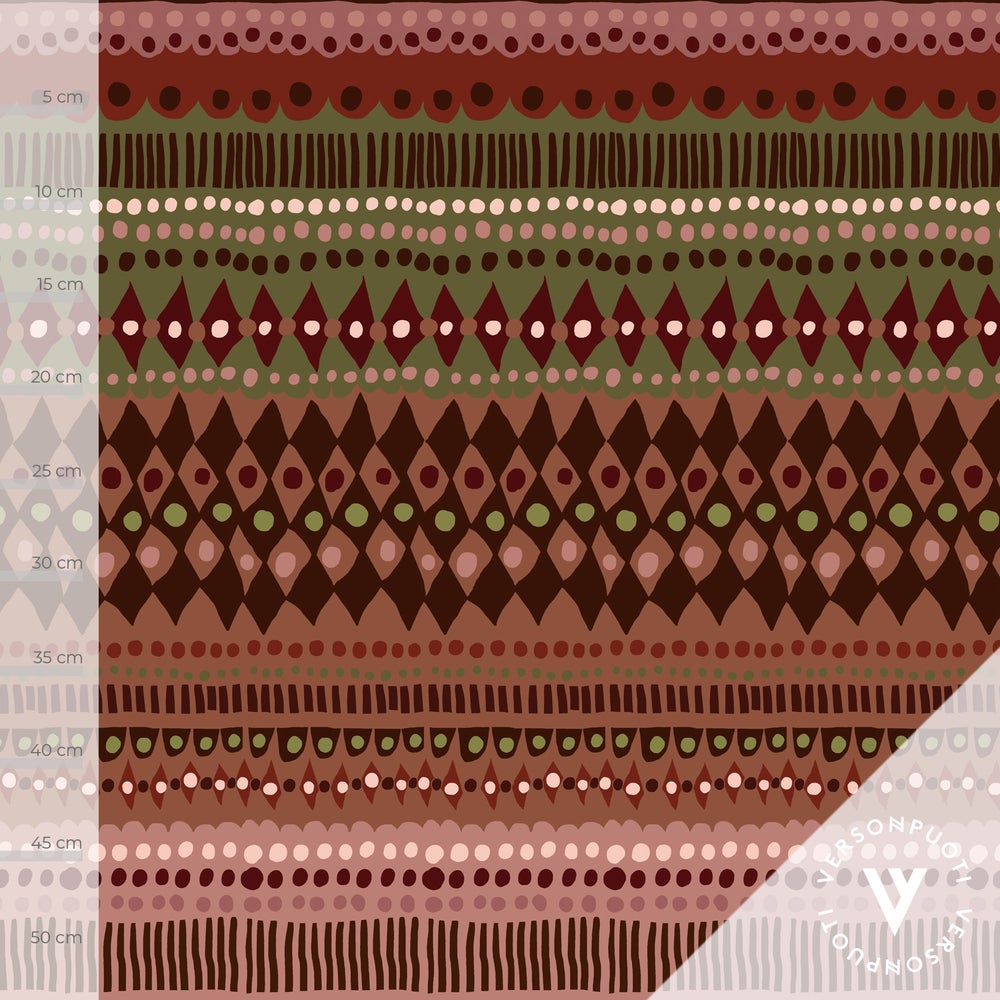 Sukanvarteen (kinuski / vihre&auml; / roosa) joustocollege palakangas