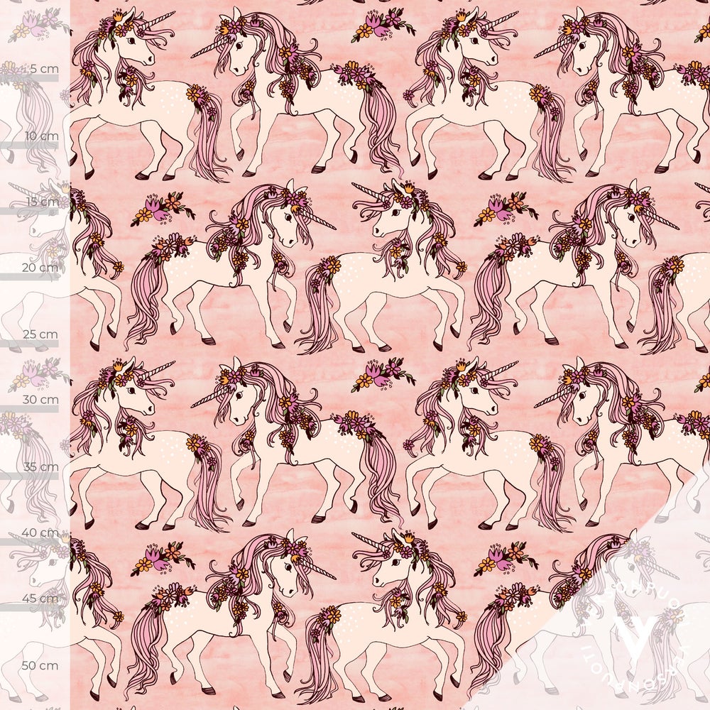 Yksisarviset (roosa) digitrikoo