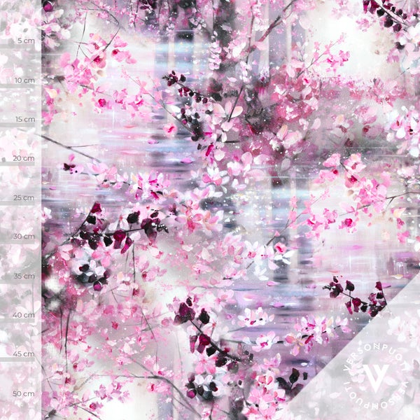 Kirsikkapuu (vaaleanpunainen) digitrikoo