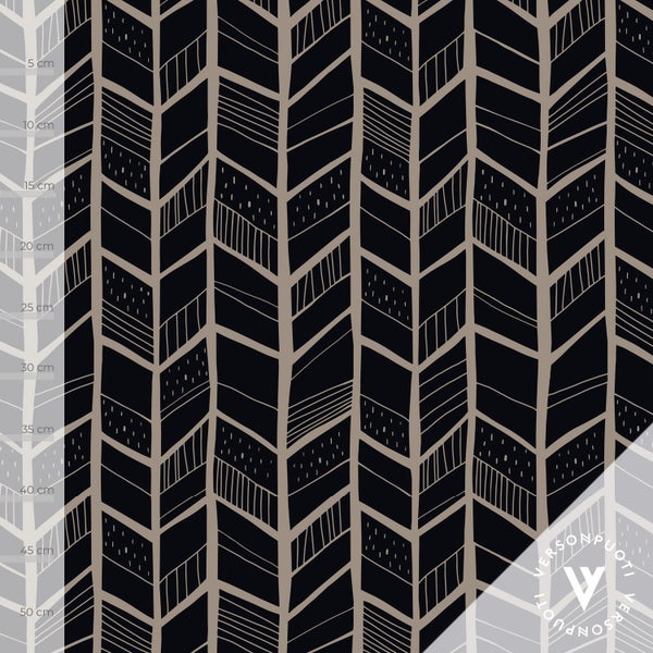 Kortteli (musta / hiekka) digitrikoo palakangas