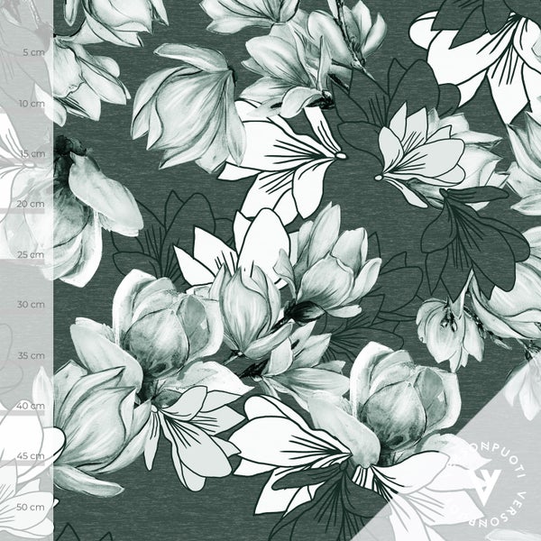 Magnolia (vihre&auml;) digitrikoo palakangas