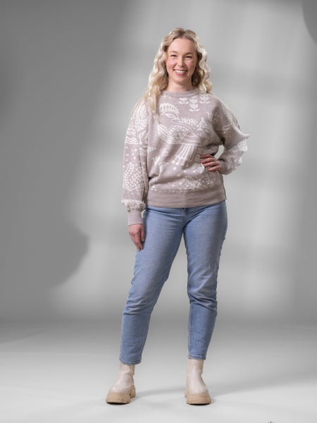 SIELULINTUneule (beige / luonnonvalkoinen merinovilla)