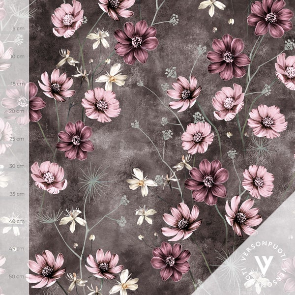 Suklaakosmos (ruskea / roosa) digitrikoo