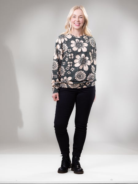 TAIGAcollege (Kedolla kerran vihre&auml; / beige joustocollege)