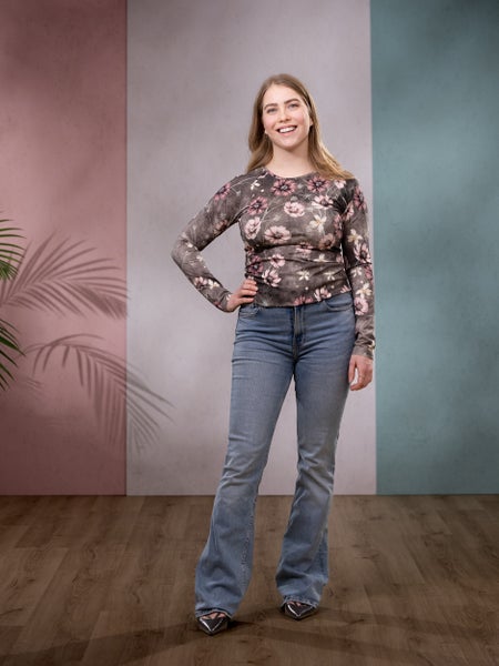 YHDESS&Auml;paita (Suklaakosmos ruskea / roosa trikoo)